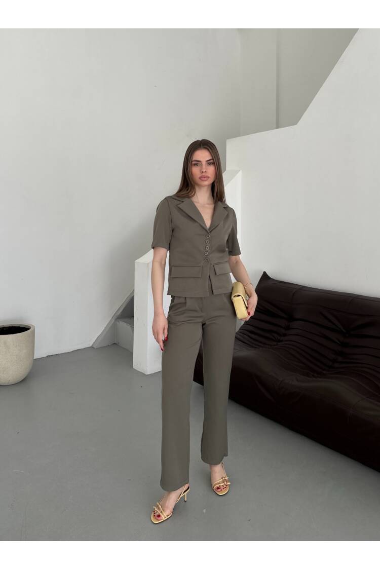 Polyviscose Half Sleeve Suit