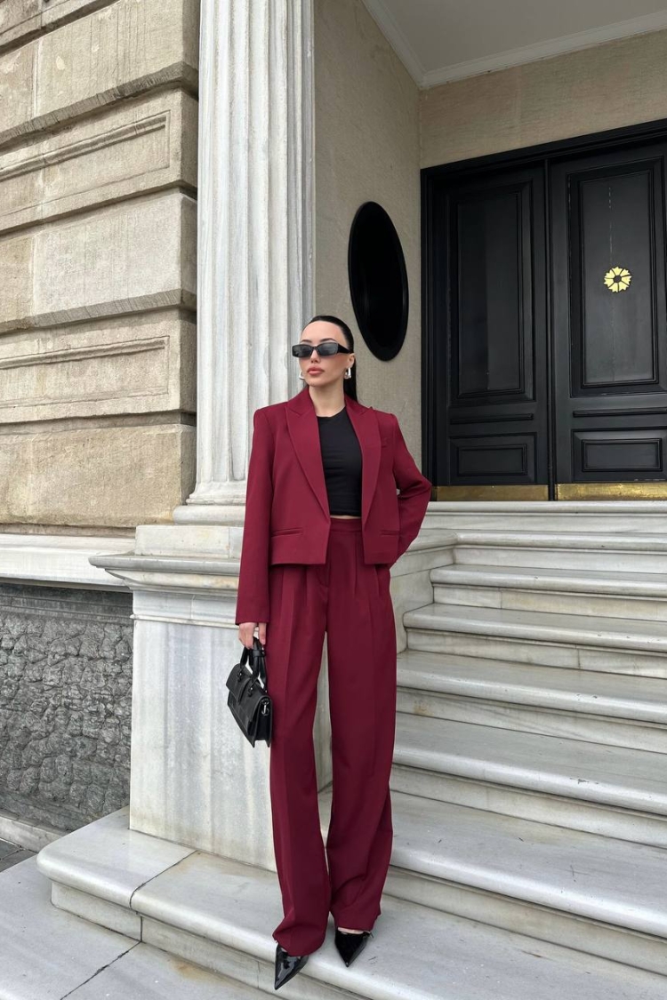 Team - Bordeaux - ESPADA - Globality Store - Women Clothes Wholesale Turkey