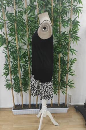 Women's Rope Detailed Short Dress Hanger Round Neck Viscose Skirt Suprem Dress - Black - Janes - Globality Store - Women Clothes Wholesale Turkey