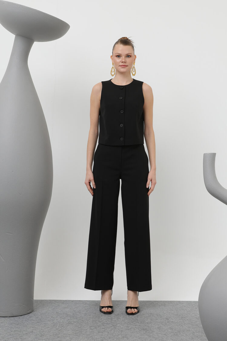 Women's Basic Belted Pants - SOUL - Globality Store - Women Clothes Wholesale Turkey