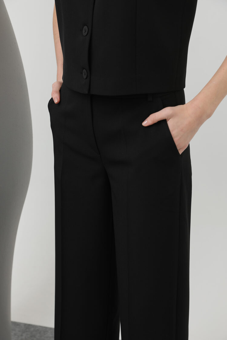 Women's Basic Belted Pants
