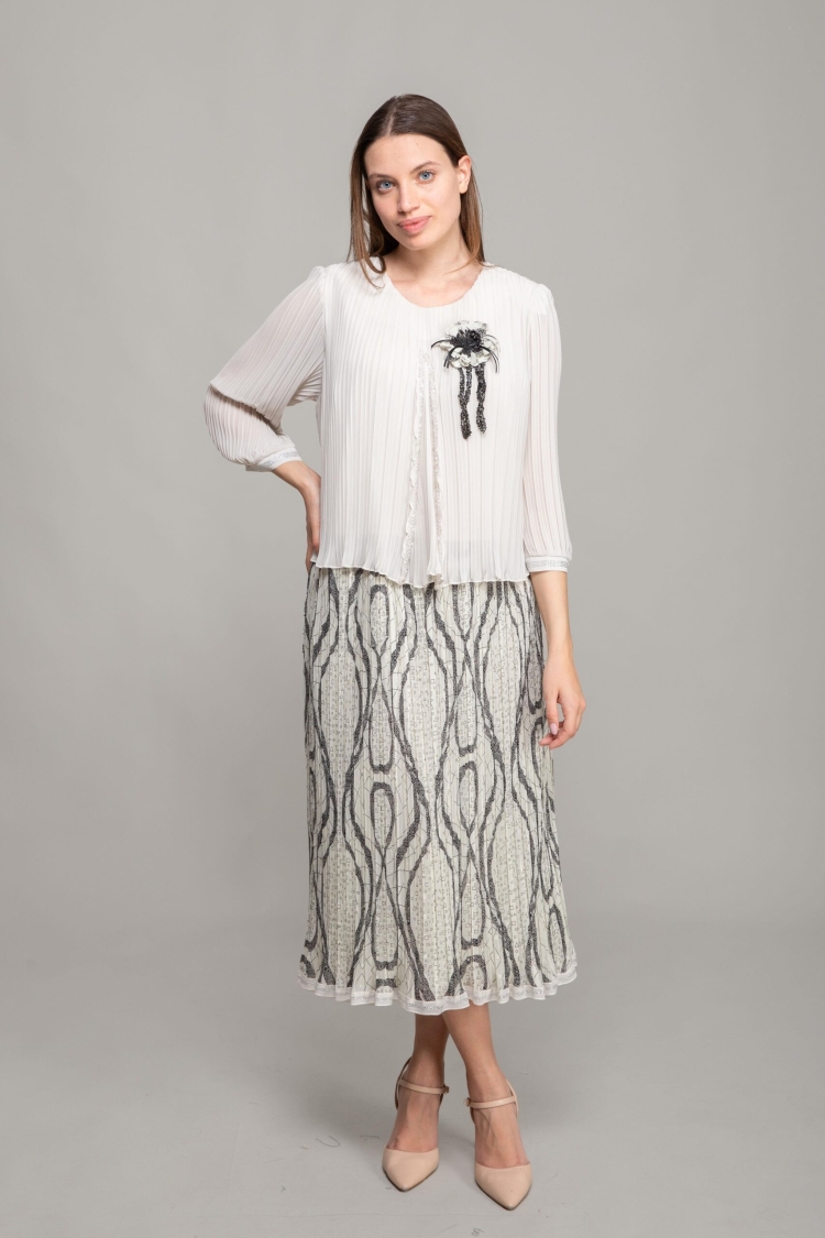 V Neck Empirme Dress