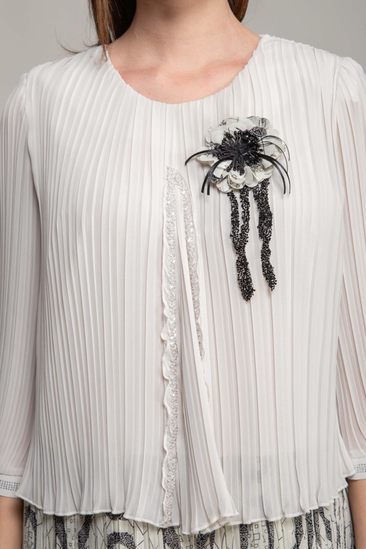 V Neck Empirme Dress