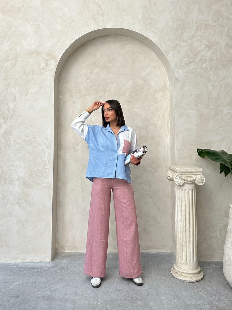 Powder Linen Trousers