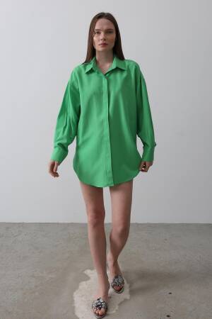 Long Sleeve Shirt - A. - Reyon - Globality Store - Women Clothes Wholesale Turkey
