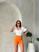 Ornament Buttoned Wholesale Shorts - Topshow - Globality Store - Women Clothes Wholesale Turkey