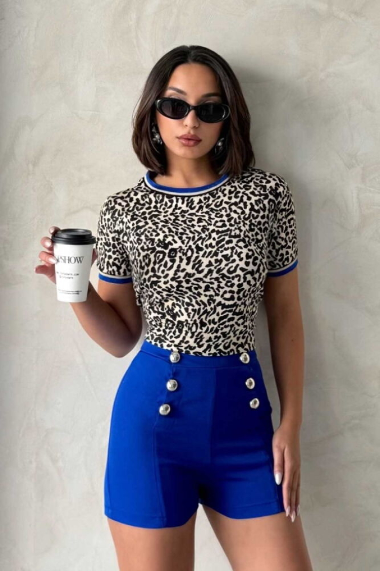 Dddsd - Leopard Scissors - Topshow - Globality Store - Women Clothes Wholesale Turkey