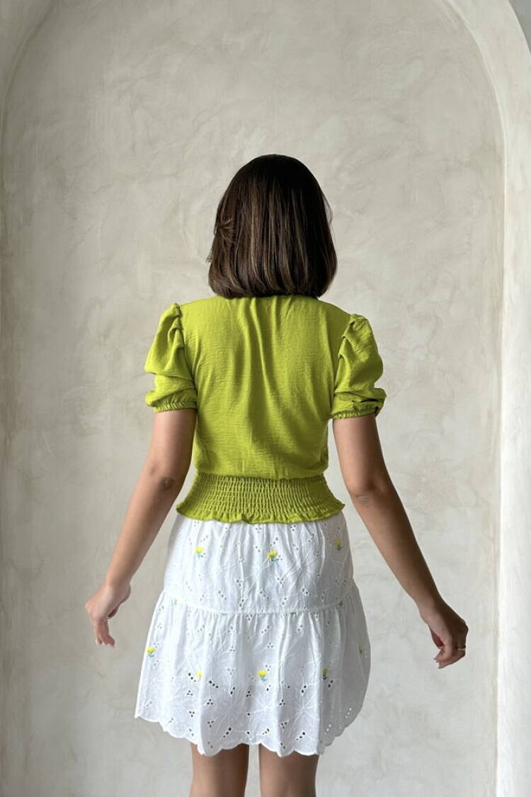 Pistachio Green Linen Wholesale Shirt