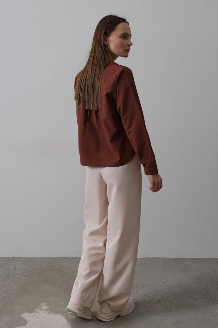 Belted Palazzo Pants - Powder