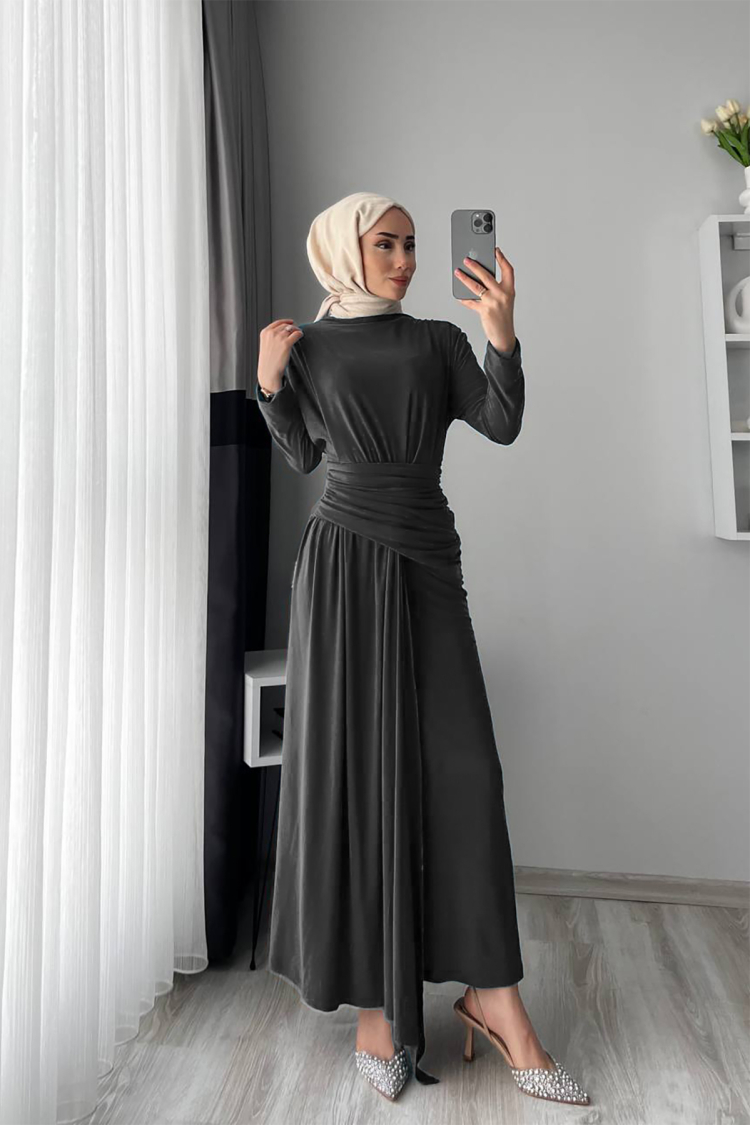 Candy Fabric Hijab Dress