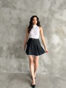 Pile Detailed Polyviscose Skirt - Radica Fashion - Globality Store - Women Clothes Wholesale Turkey
