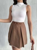 Pile Detailed Polyviscose Skirt - Radica Fashion - Globality Store - Women Clothes Wholesale Turkey