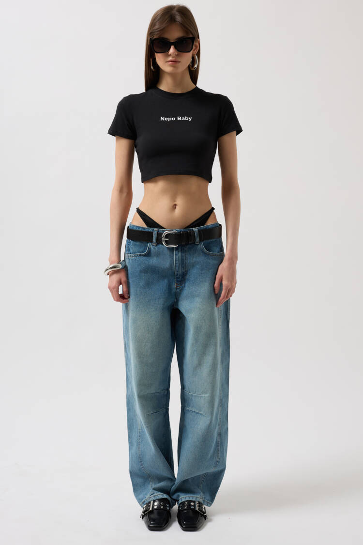 Nepo Printed Crop T-Shirt
