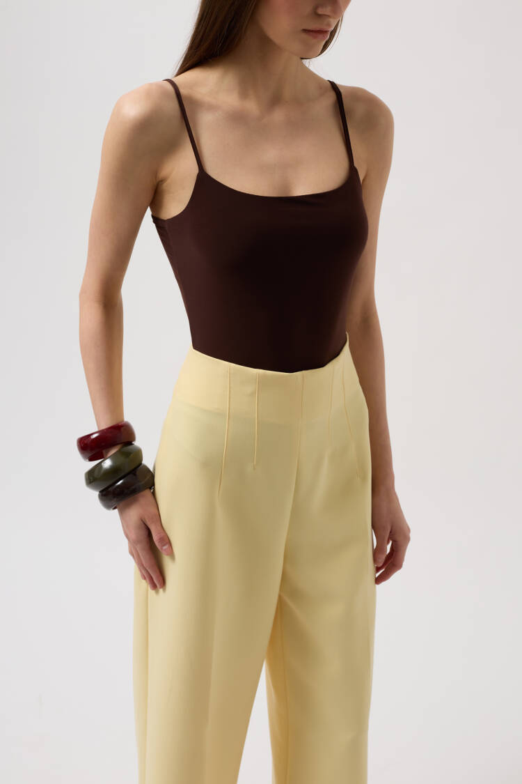 Rope Strap Bodysuit - Black Fashion - Globality Store - Women Clothes Wholesale Turkey