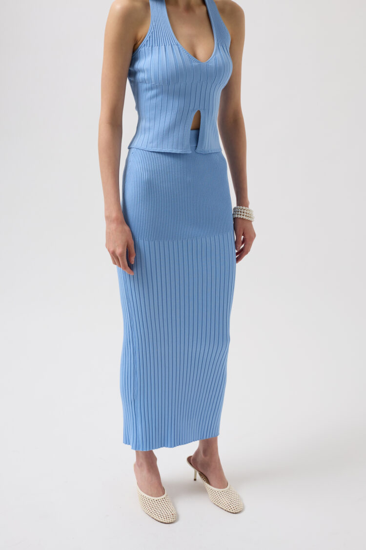 High Waist Textured Skirt - Baby