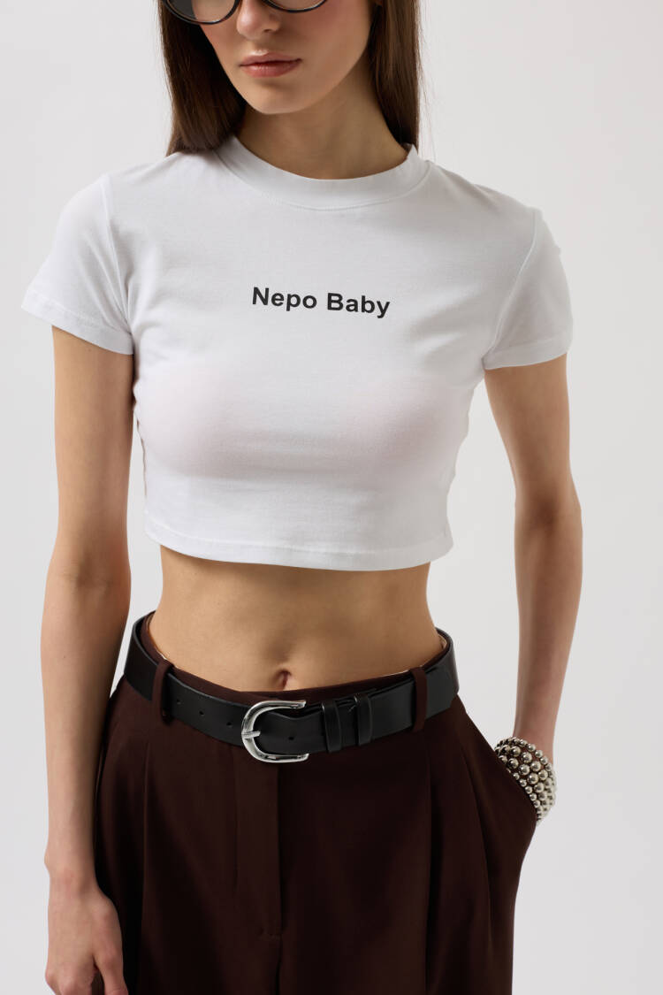 Nepo Printed Crop T-Shirt