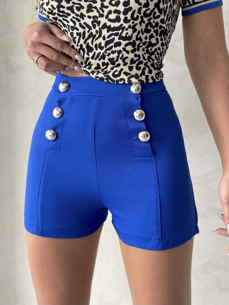 Saks Ornament Buttoned Wholesale Shorts