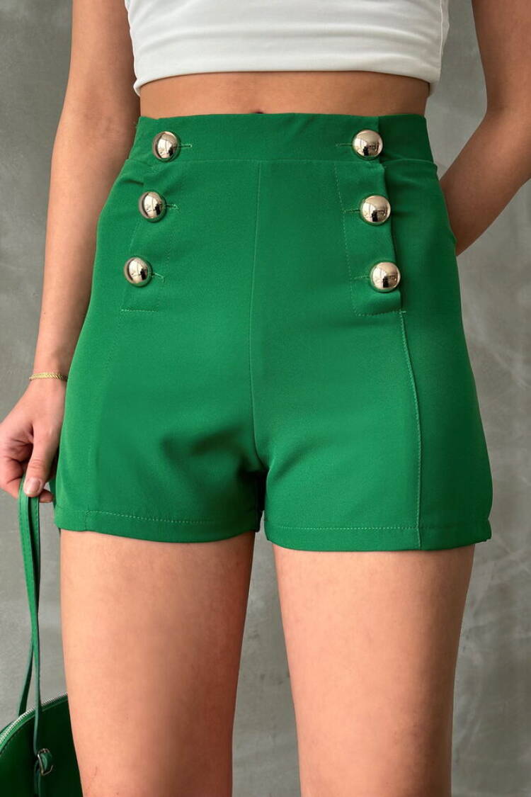Wholesale Shorts WithOrnament Buttons