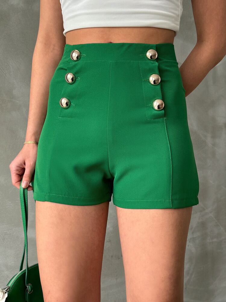 Wholesale Shorts WithOrnament Buttons