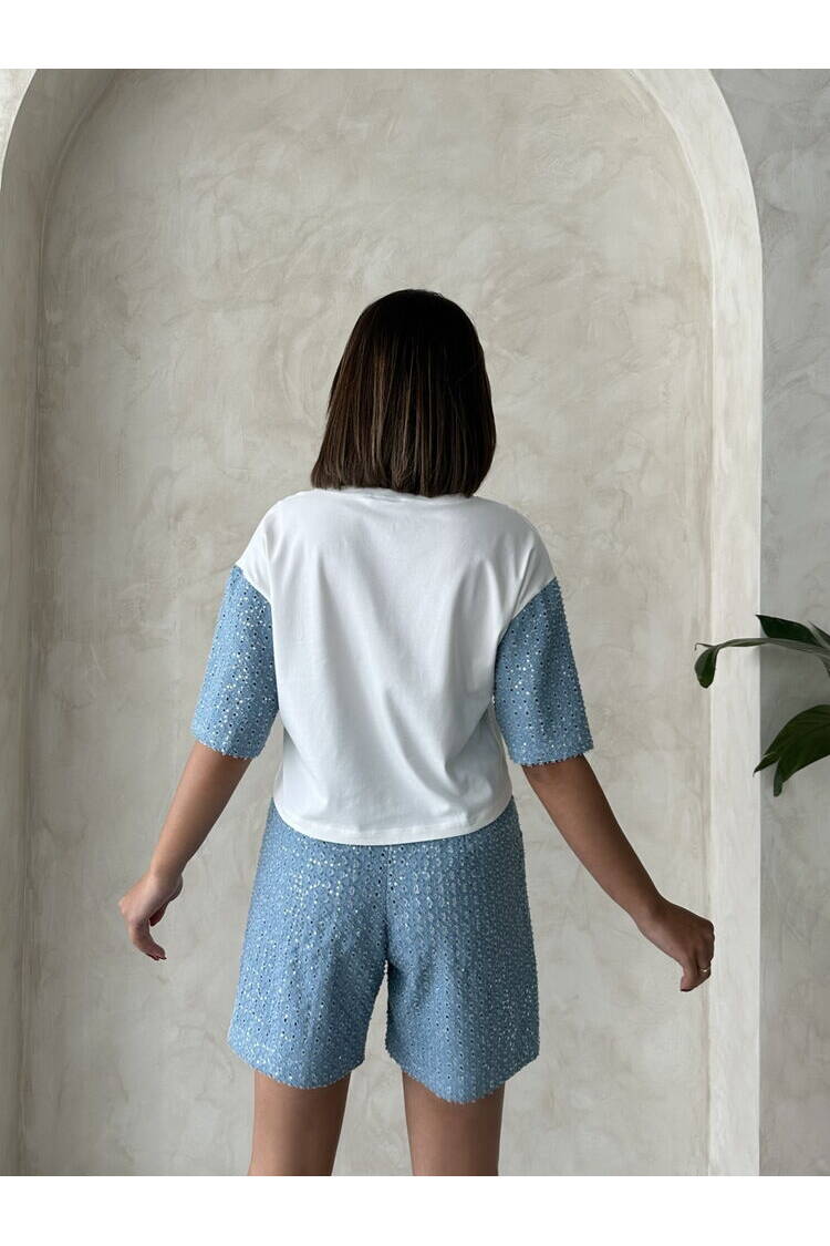 Sleeve Detailed T-Shirt