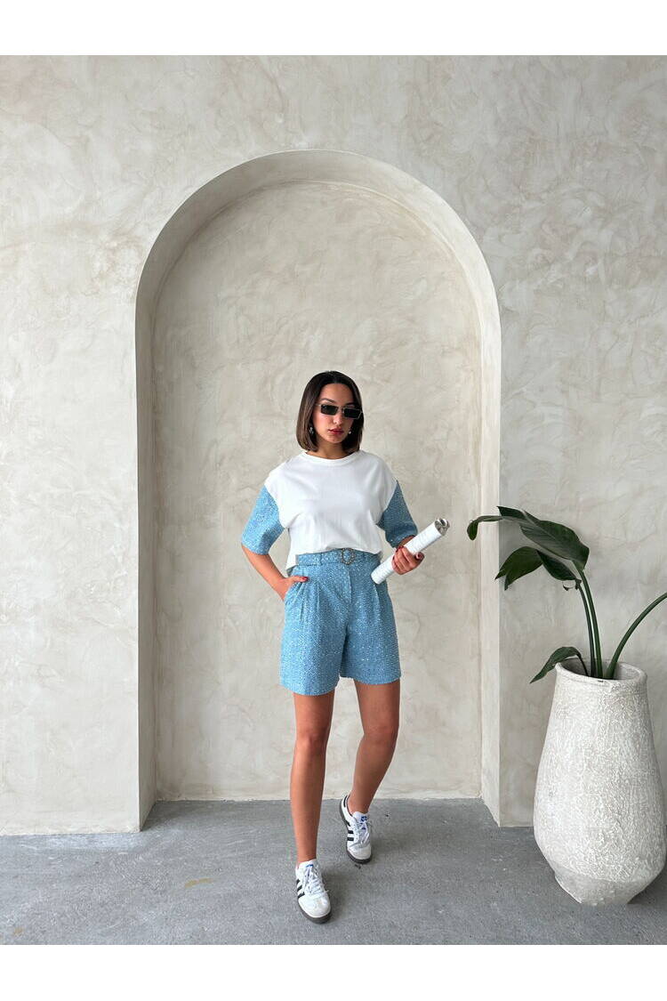 Sleeve Detailed T-Shirt
