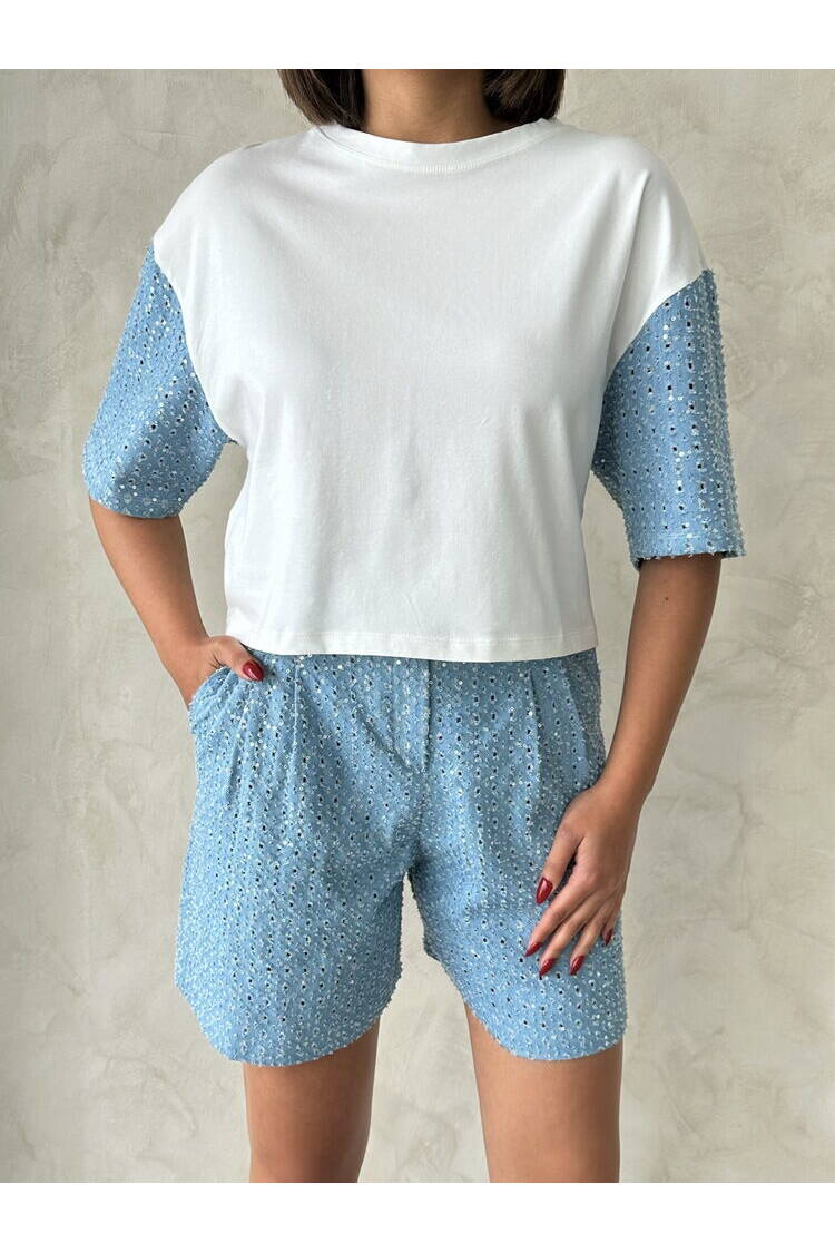 Sleeve Detailed T-Shirt