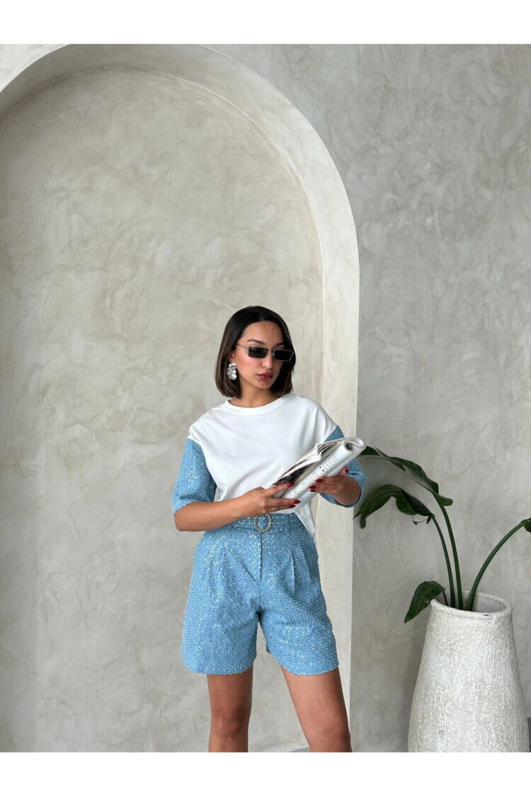 Sleeve Detailed T-Shirt