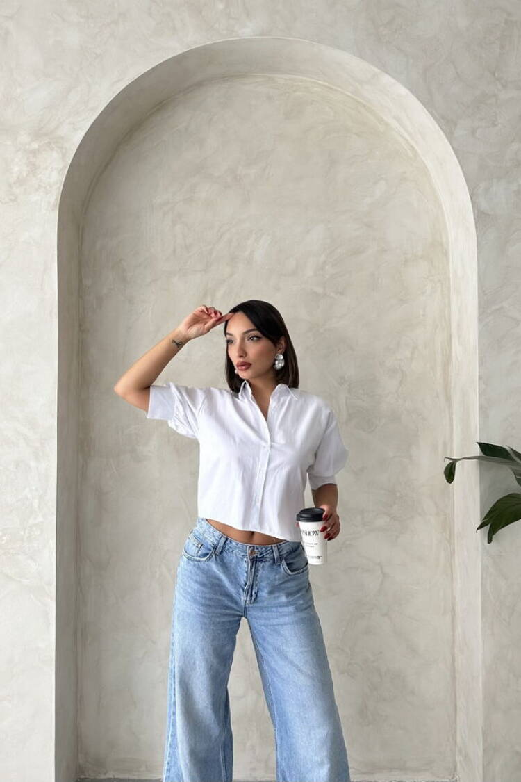 Back Butterfly Detailed Shirt