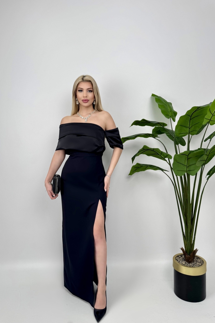 Gögüs Satin Dress - Miss Janell - Globality Store - Women Clothes Wholesale Turkey