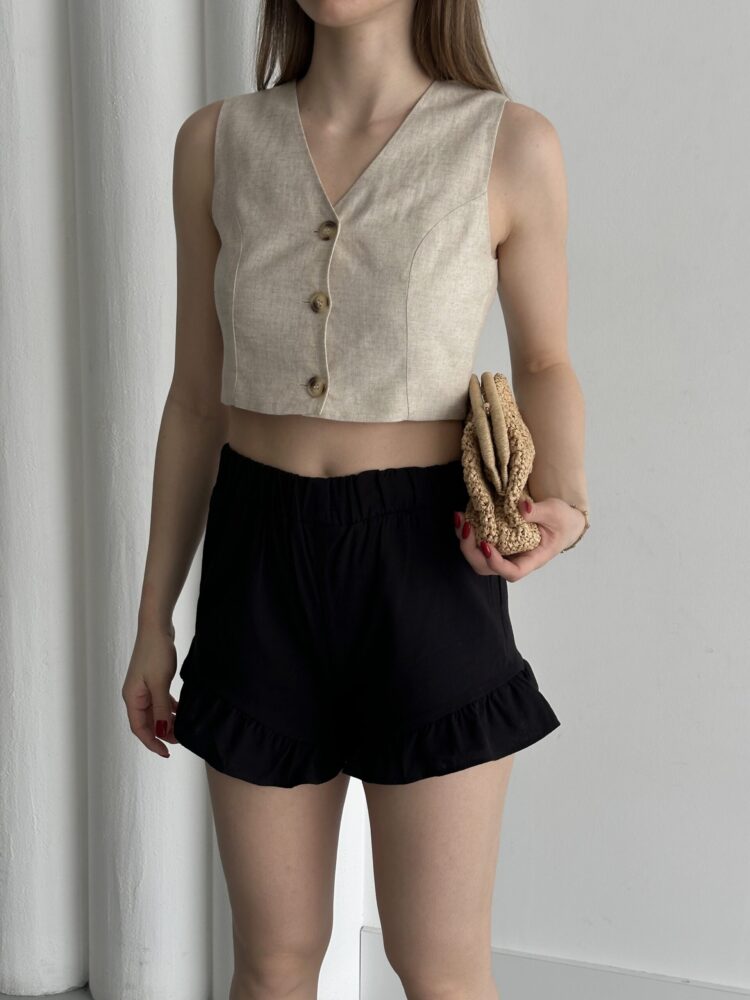 Pleated Shorts