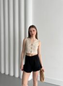 Pleated Shorts - My Fashion - Globality Store - Women Clothes Wholesale Turkey