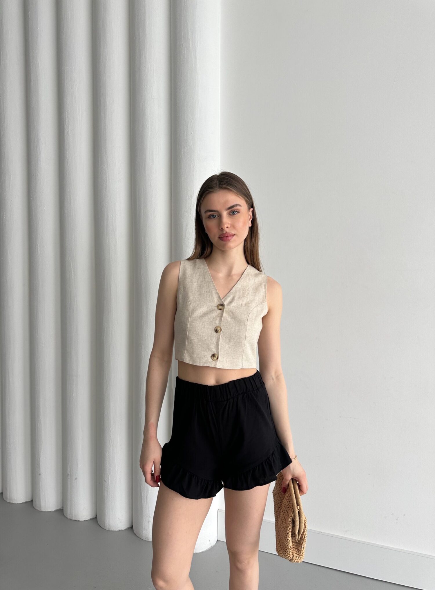 Pleated Shorts - My Fashion - Globality Store - Women Clothes Wholesale Turkey