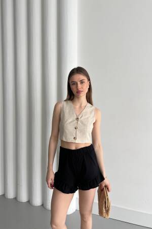 Pleated Shorts - My Fashion - Globality Store - Women Clothes Wholesale Turkey