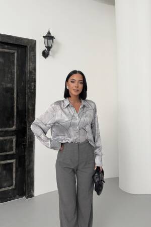 Bush Pattern Shirt - My Fashion - Globality Store - Women Clothes Wholesale Turkey