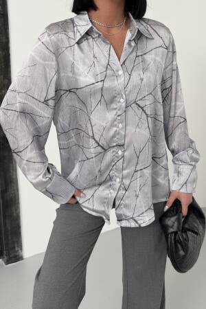 Bush Pattern Shirt - My Fashion - Globality Store - Women Clothes Wholesale Turkey