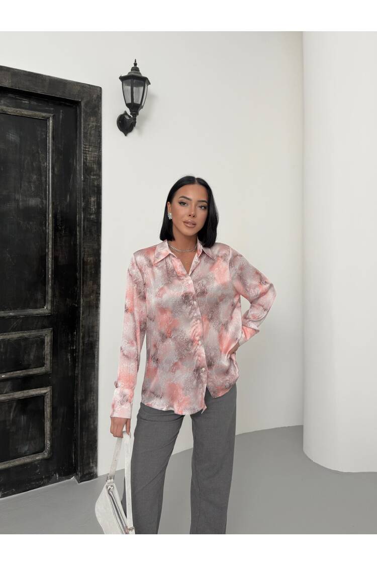 Kosmo Pattern Shirt - My Fashion - Globality Store - Women Clothes Wholesale Turkey