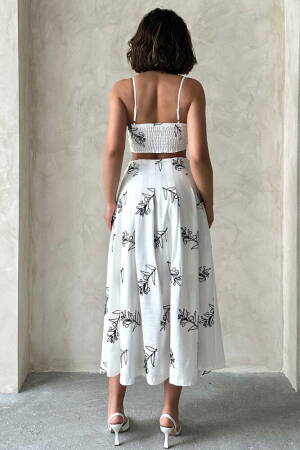 Embroidered Bustier - Cream - Topshow - Globality Store - Women Clothes Wholesale Turkey