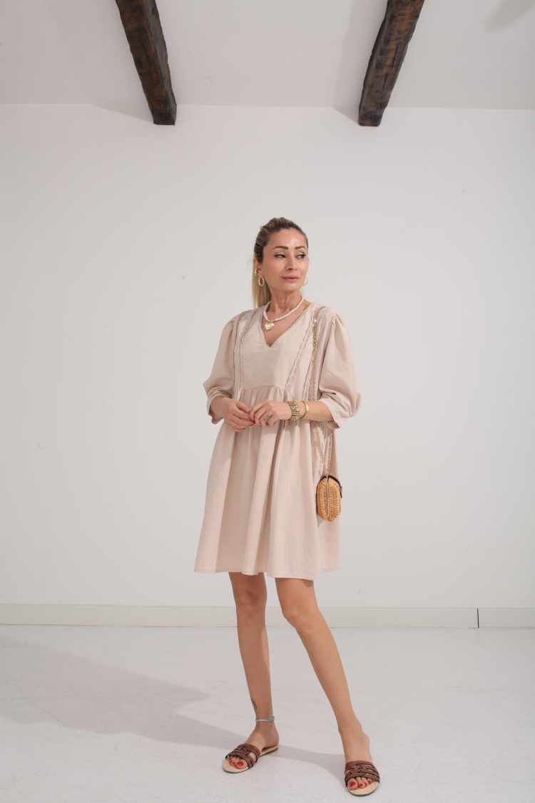 Dress Mini Collar Lace