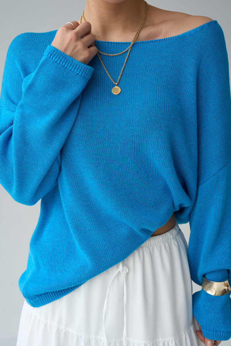 Long Sleeve Plain Sweater