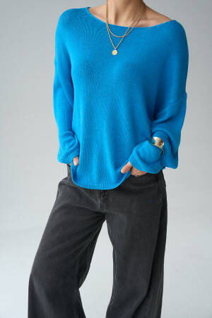 Long Sleeve Plain Sweater - Qustyle - Globality Store - Women Clothes Wholesale Turkey