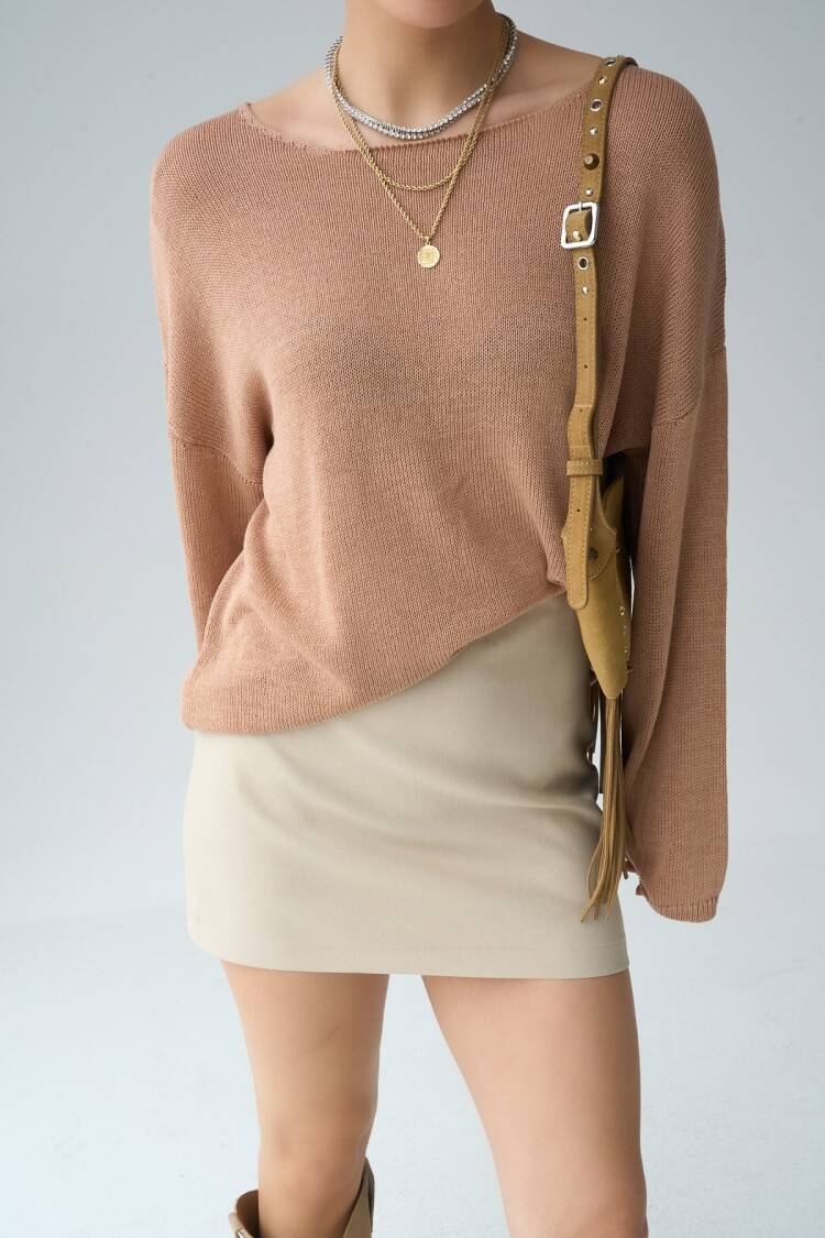 Long Sleeve Plain Sweater