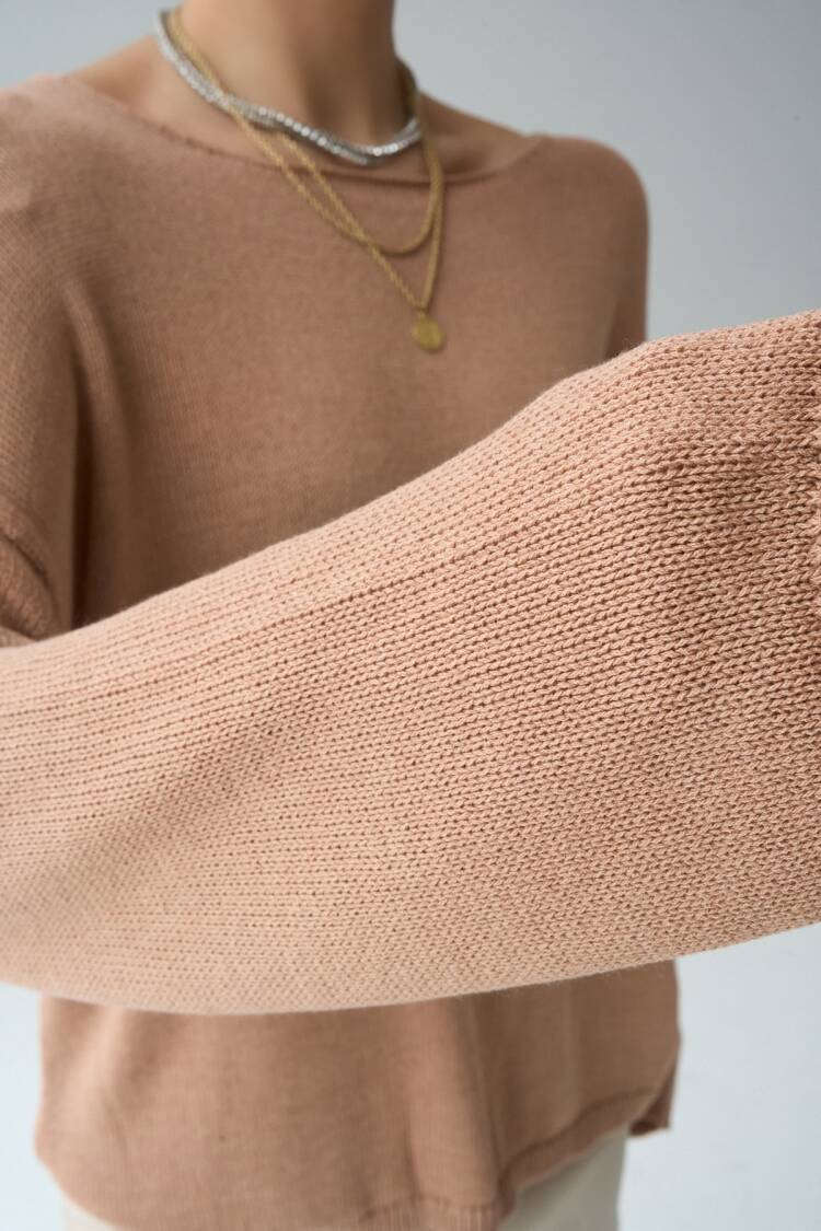 Long Sleeve Plain Sweater