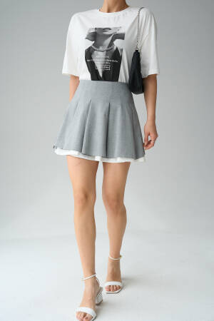 Buttoned Skirt - Qustyle - Globality Store - Women Clothes Wholesale Turkey
