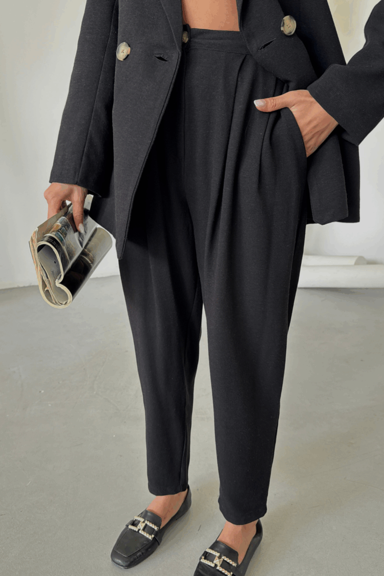 Linen Jacket And Pants Set