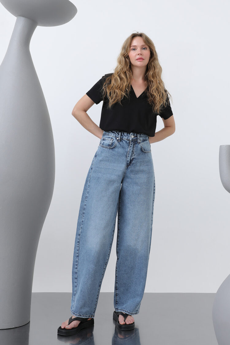Women's Loose Denim Pants - SOUL - Globality Store - Women Clothes Wholesale Turkey