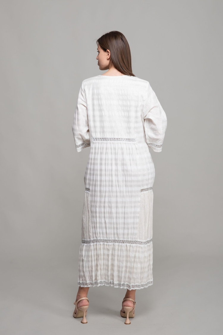Round Neck Voile Dress
