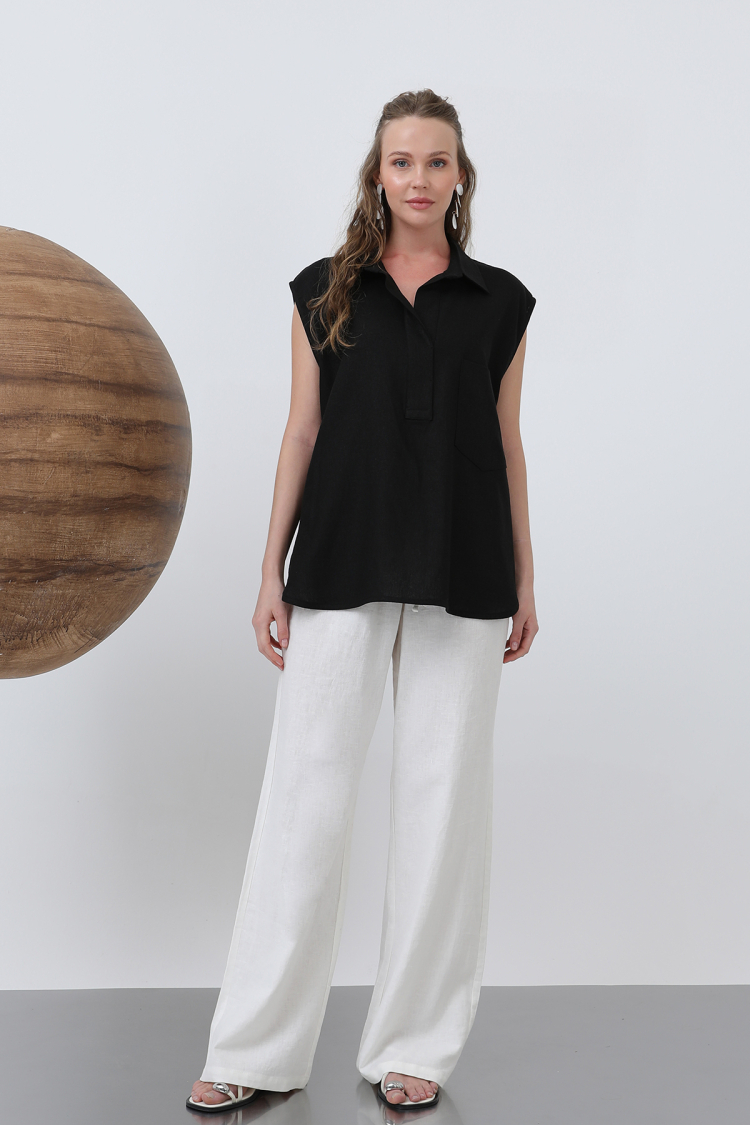 Women's V-Neck Blouse - SOUL - Globality Store - Women Clothes Wholesale Turkey