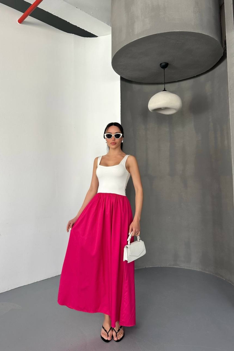 Dress - Pink - ESPADA - Globality Store - Women Clothes Wholesale Turkey