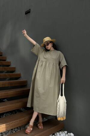 Top Combed Knit Oversize Long Dress 27258 - First Angels - Globality Store - Women Clothes Wholesale Turkey
