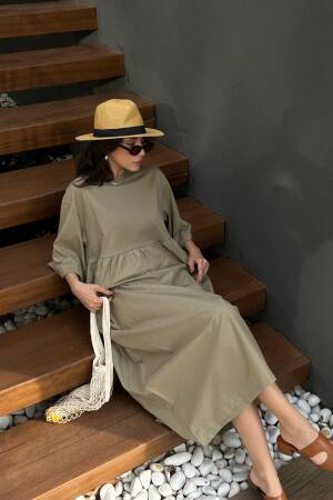 Top Combed Knit Oversize Long Dress 27258 - First Angels - Globality Store - Women Clothes Wholesale Turkey